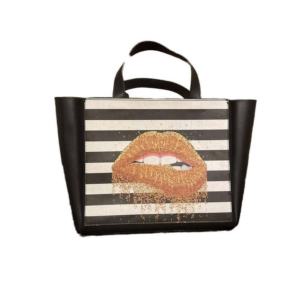 Organizedbag Dillon Printed Handbag Organizer Black Lips